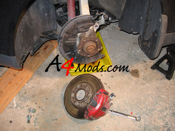 B6 Audi A4 - S4 Brake Upgrade Front Replacement