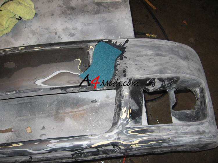 Audi A4 bumper paint