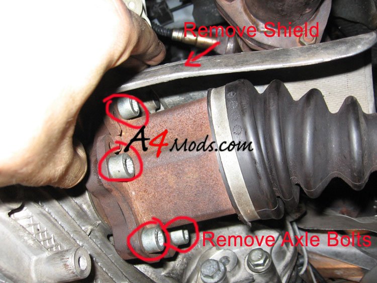 B6 Audi A4 - Front Axle Replacement Raxles.com